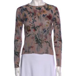 Christian Dior Cashmere floral sweater fr38 us6